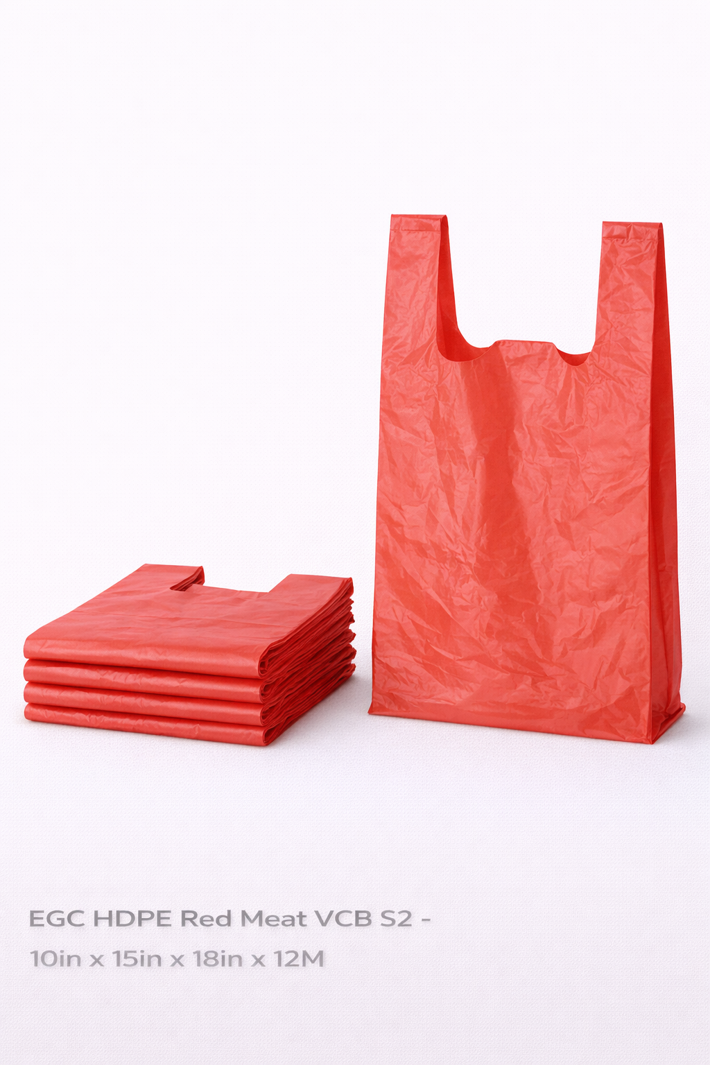 EGC HDPE Red Meat VCB S2 - 10in x 15in x 18in x 12M