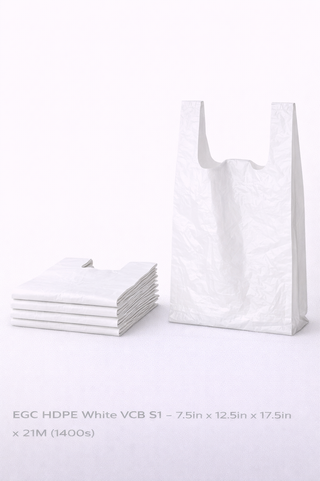 EGC HDPE White VCB S1 - 7.5in x 12.5in x 17.5in x 21M (1400s)